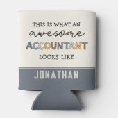 Rafraîchisseur Pour Canette Comptable personnalisé Funny Comptable génial (Dos)
