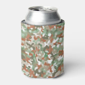 Rafraîchisseur Pour Canette Conception camouflage vert en tons terre (Can devant)