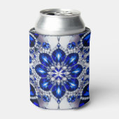 Rafraîchisseur Pour Canette Conception Can Cooler avec Bleu Blanc (Can devant)