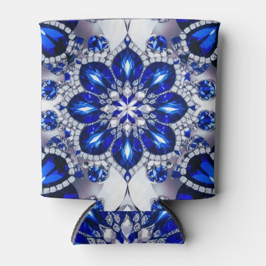 Rafraîchisseur Pour Canette Conception Can Cooler avec Bleu Blanc (Devant)