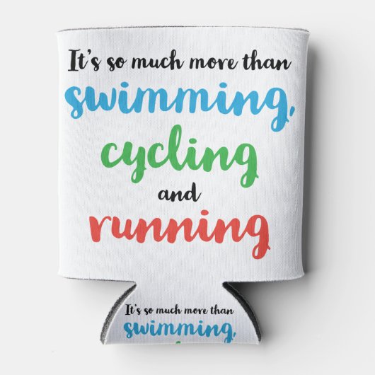 Rafraîchisseur Pour Canette Conception cool et originale pour les triathlètes (Devant)