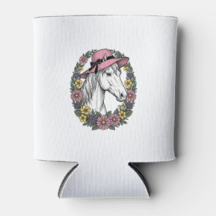 Rafraîchisseur Pour Canette Conception d'art vectoriel de portrait de cheval f