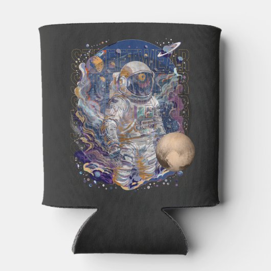 Rafraîchisseur Pour Canette Conception d'astronaute (Dos)