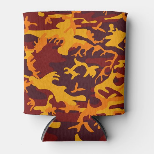 Rafraîchisseur Pour Canette Conception de Camouflage dans les tons d'automne (Devant)