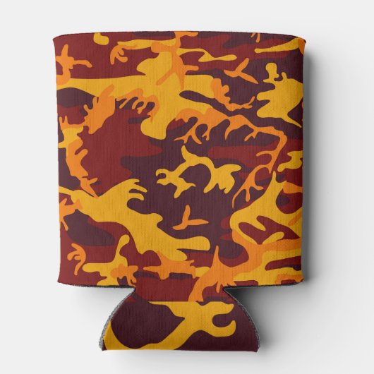 Rafraîchisseur Pour Canette Conception de Camouflage dans les tons d'automne (Dos)