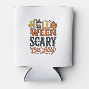 Rafraîchisseur Pour Canette Conception de chemise pour chat vintage Halloween 
