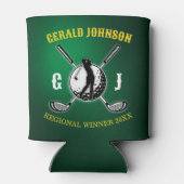 Rafraîchisseur Pour Canette Conception de monogramme de golf sur mesure (Dos)