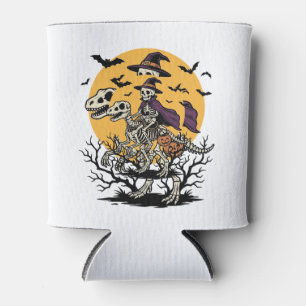 Rafraîchisseur Pour Canette Conception de T-shirt Halloween dinosaure squelett