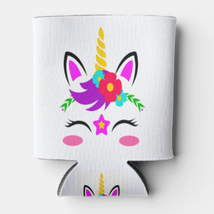 Rafraîchisseur Pour Canette Conception de visage Unicorne