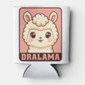 Rafraîchisseur Pour Canette Conception d'illustration de lama mignon (Devant)