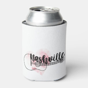 Rafraîchisseur Pour Canette Conception du coeur de l'aquarelle de Nashville Gu