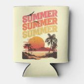 Rafraîchisseur Pour Canette Conception du texte d'été (Devant)