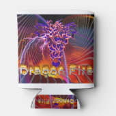 Rafraîchisseur Pour Canette Conception époustouflante de feu de dragon (Dos)