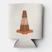 Rafraîchisseur Pour Canette Cône de route Orange Taraffic cône (Devant)