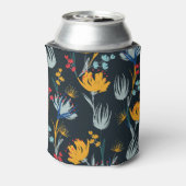 Rafraîchisseur Pour Canette Contraste Brush Floral : Noir sans joint (Can Dos)