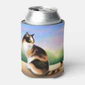 Rafraîchisseur Pour Canette Convivial Calico Cat Can Cooler (Can devant)