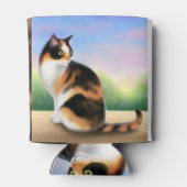 Rafraîchisseur Pour Canette Convivial Calico Cat Can Cooler (Dos)