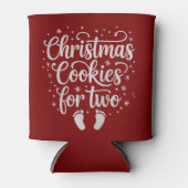 Rafraîchisseur Pour Canette Cookies De Noël Pour Deux Fêtes De Grossesse Mater (Devant)