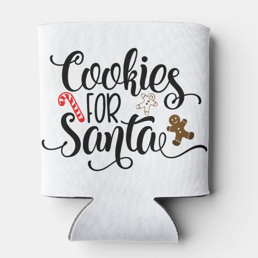 Rafraîchisseur Pour Canette Cookies pour Père Noël Fun Christmas (Dos)