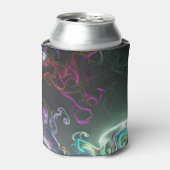 Rafraîchisseur Pour Canette Cool Abstract Neon Liquid Art Black (Can devant)