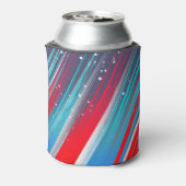 Rafraîchisseur Pour Canette Cool Abstrait Rouge Bleu Bleu Brush (Can Dos)