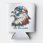 Rafraîchisseur Pour Canette Cool Bald Eagle 4 juillet (Devant)