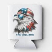 Rafraîchisseur Pour Canette Cool Bald Eagle 4 juillet (Dos)