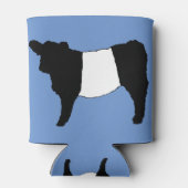 Rafraîchisseur Pour Canette Cool Ceinturé Galloway Cattle Rare Cow Beltie Stee (Dos)