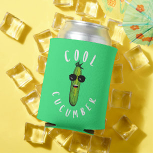 Rafraîchisseur Pour Canette Cool Concombre Funny Vegan