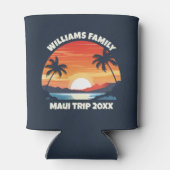 Rafraîchisseur Pour Canette Cool de voyage sur mesure Sunrise Palm Trees (Dos)