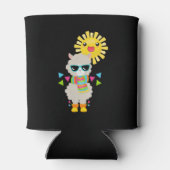 Rafraîchisseur Pour Canette Cool Llama et souriant Kawaii Sun (Dos)