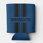 Rafraîchisseur Pour Canette Cool personnalisé bleu foncé noir course automobil (Dos)