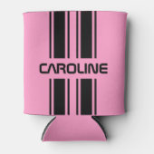 Rafraîchisseur Pour Canette Cool personnalisé mignon rose noir course automobi (Devant)