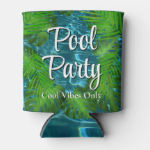 Cool Pool Party vibes palmier feuilles