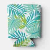 Rafraîchisseur Pour Canette Cool Tropical Feuilles Monogramme (Dos)