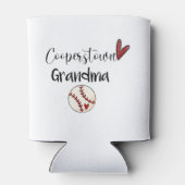 Rafraîchisseur Pour Canette Cooperstown NY Baseball Grandma Cute Script Sports (Dos)