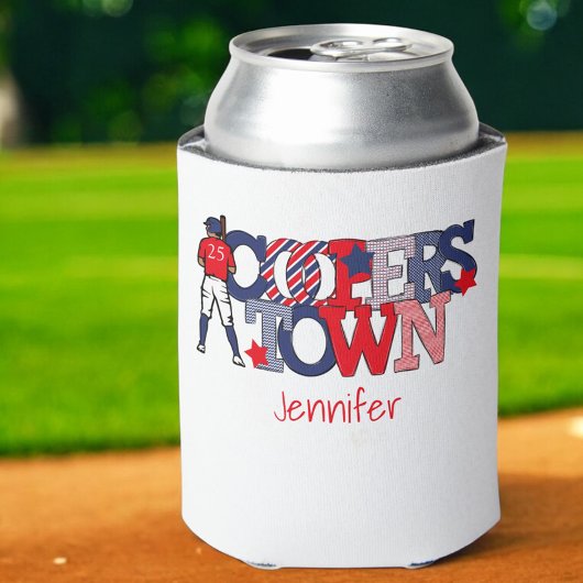 Rafraîchisseur Pour Canette Cooperstown Patriotic Letters Baseball Parent's