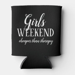 Rafraîchisseur Pour Canette Coozie du week-end pour les filles de thérapie