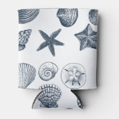 Rafraîchisseur Pour Canette Coques bleues nautiques (Devant)