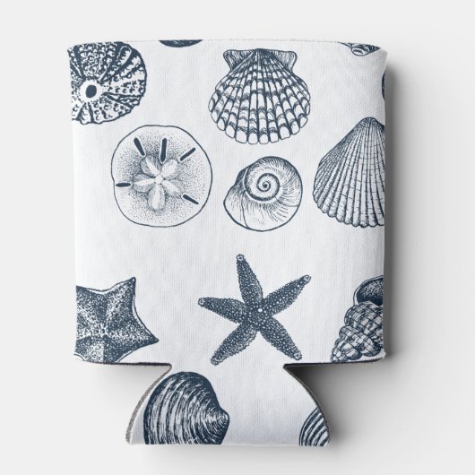 Rafraîchisseur Pour Canette Coques bleues nautiques (Dos)