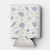 Rafraîchisseur Pour Canette Coques Starfish Sun Fun Texte bleu ID918 (Dos)