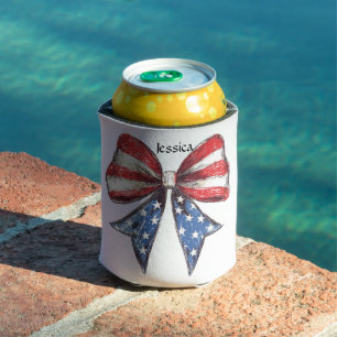 Rafraîchisseur Pour Canette Coquette American Bow Personnalisé
