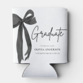 Rafraîchisseur Pour Canette Coquette Black Bow moderne Graduate Graduate (Dos)