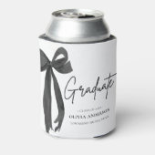 Rafraîchisseur Pour Canette Coquette Black Bow moderne Graduate Graduate (Can Dos)
