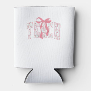 Rafraîchisseur Pour Canette Coquette Bow Pencil Design Enseignants Enseignants