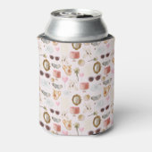 Rafraîchisseur Pour Canette Coquette Monogramme Personnalisé Cute Girly Jetez  (Can Dos)