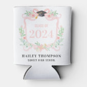 Rafraîchisseur Pour Canette Coquette rose Bow | Cimier de l'année de diplôme (Devant)