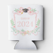 Rafraîchisseur Pour Canette Coquette rose Bow | Cimier de l'année de diplôme (Dos)