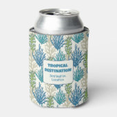 Rafraîchisseur Pour Canette Coral Seaweeds texte personnalisé (Can devant)