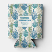 Rafraîchisseur Pour Canette Coral Seaweeds texte personnalisé (Devant)